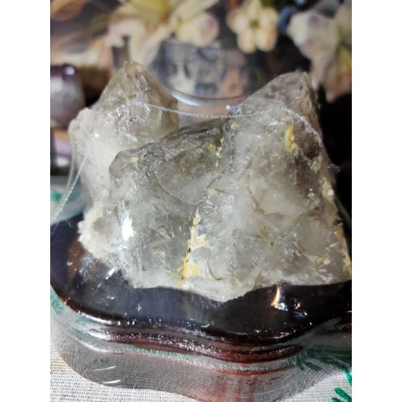 💎天然水晶亮皮鱷魚骨幹共生鈦晶母礦原石原礦 風水擺件招財招人緣手珠消磁 避邪骸骨骨幹城堡骨幹教堂骨幹原石擺件-細節圖5