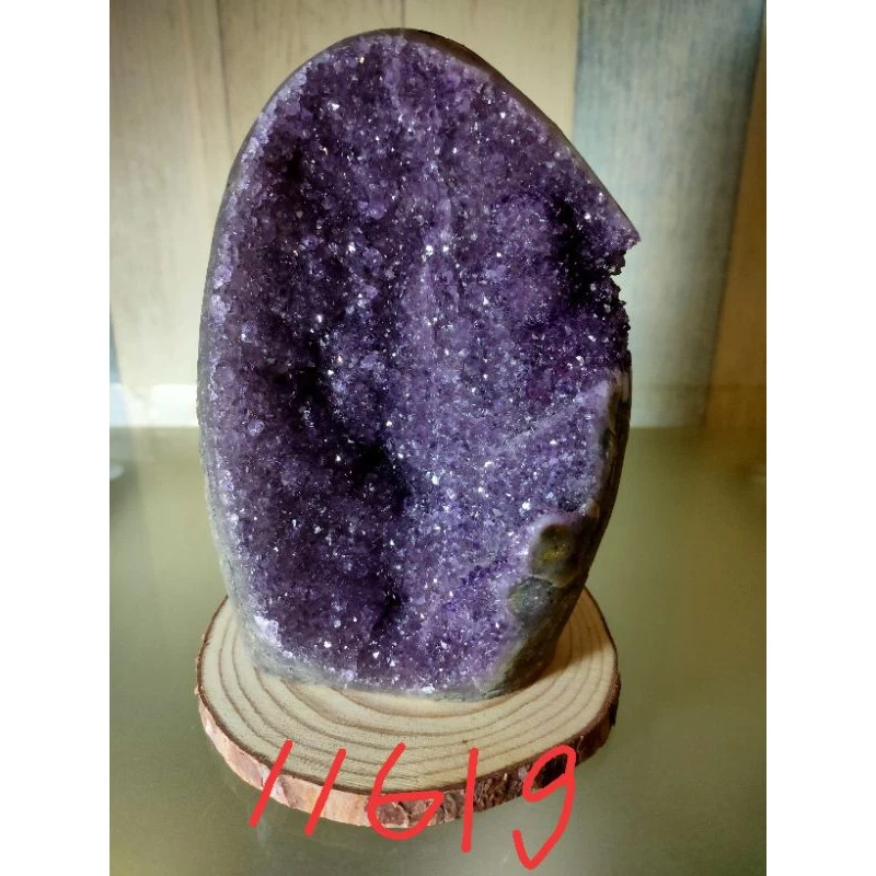 ✡️紫水晶 超美細沙水晶 紫晶異象晶鎮  內凹 紫水晶 防幅攝 消磁 净化 水晶原石擺件1161g#284-細節圖9