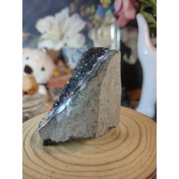 ✡️烏拉圭🇺🇾水晶原礦 異象晶鎮 內凹 帶綠漸層色 二次結晶 彩晶鎮 消磁 净化 水晶原石擺件 265g#339-細節圖3