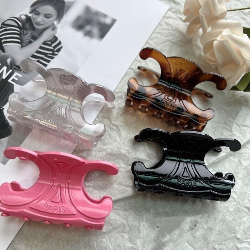 ✨台灣現貨🌿凱旋門髮飾 韓國髮夾 亞克力 鯊魚夾 後腦勺髮抓 小眾設計盤髮夾 氣質時尚百搭頭飾【M3】-細節圖3