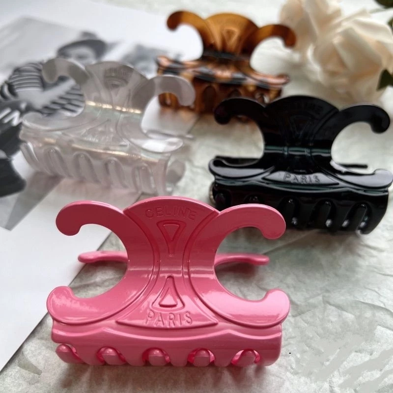 ✨台灣現貨🌿凱旋門髮飾 韓國髮夾 亞克力 鯊魚夾 後腦勺髮抓 小眾設計盤髮夾 氣質時尚百搭頭飾【M3】-細節圖5