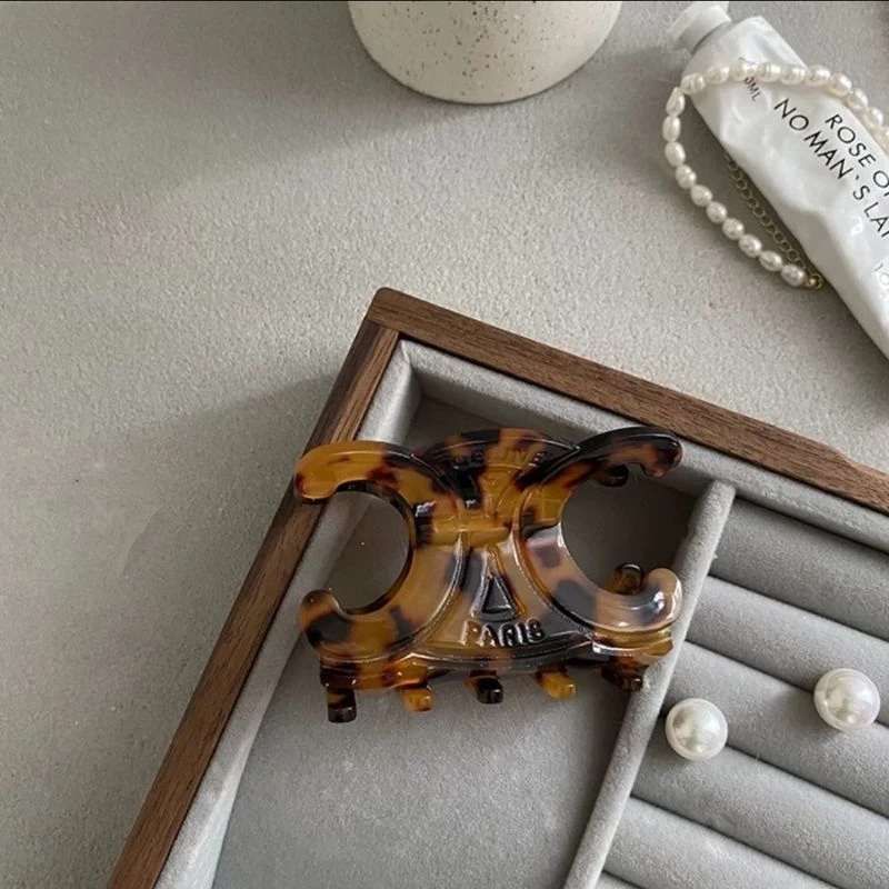 ✨台灣現貨🌿凱旋門髮飾 韓國髮夾 亞克力 鯊魚夾 後腦勺髮抓 小眾設計盤髮夾 氣質時尚百搭頭飾【M3】-規格圖10