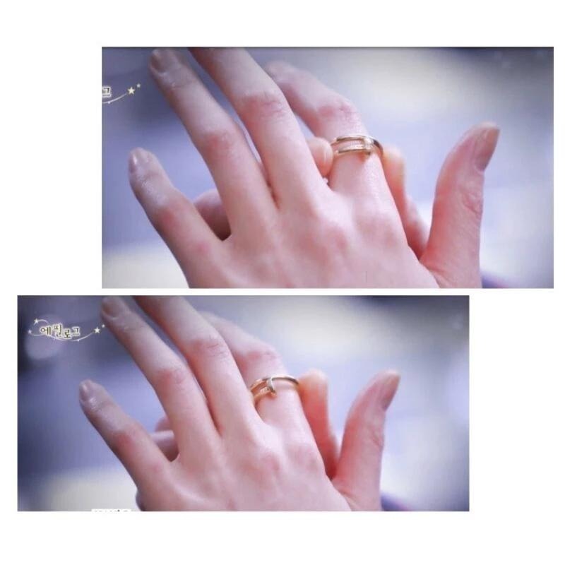 💍台灣現貨🌿日韓潮人釘子戒指 復古簡約氣質飾品 男女生個性鈦鋼開口戒指 玫瑰金螺絲釘子對戒尾戒食指關節戒【O62】-細節圖2