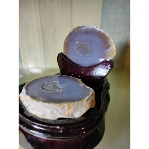 💰天然 小巧迷你瑪瑙聚寶盆 桌上擺件 藏風聚氣~圓滿如意~對己生財-細節圖5