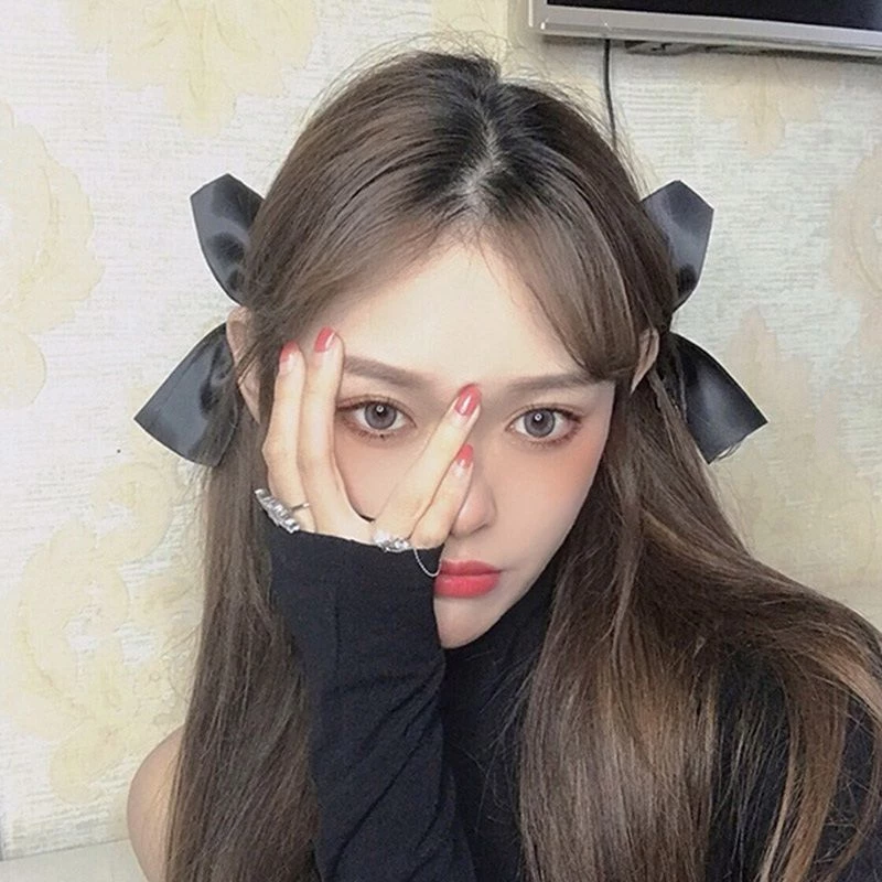 ✨台灣現貨🌿jisoo金智秀同款蝴蝶結髮夾 邊夾 半片式髮夾 鴨嘴夾 韓國ins少女頭飾 時尚潮流百搭蝴蝶結髮夾N42-細節圖4