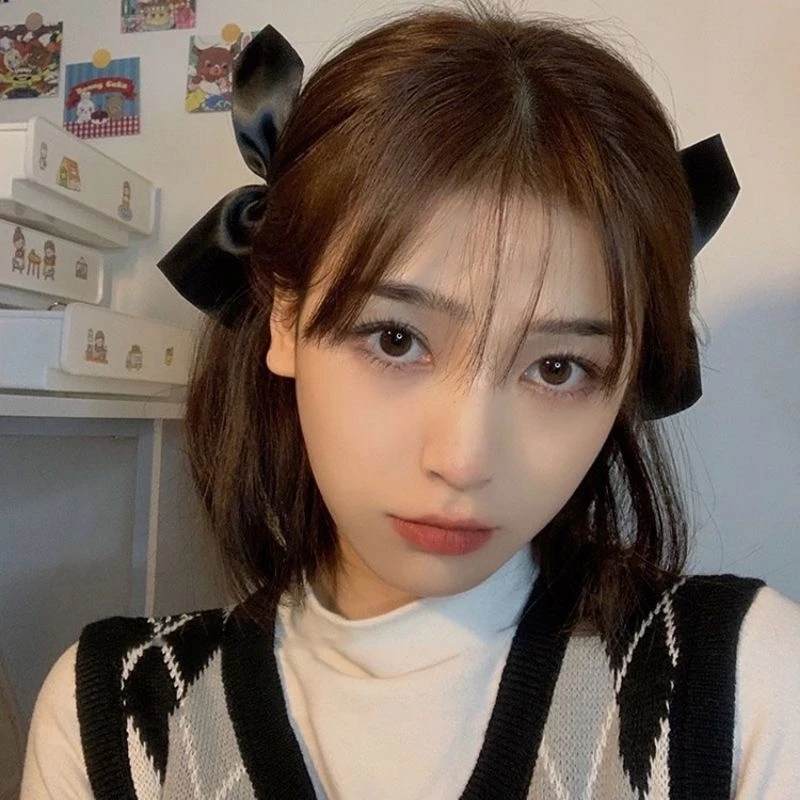 ✨台灣現貨🌿jisoo金智秀同款蝴蝶結髮夾 邊夾 半片式髮夾 鴨嘴夾 韓國ins少女頭飾 時尚潮流百搭蝴蝶結髮夾N42-細節圖8