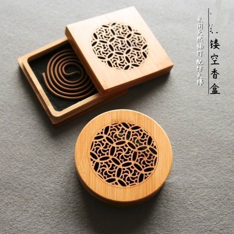 ✝️台灣現貨🌿 盤香爐 盤香盒 臥香盒 唐草紋 小盤香用防火棉 臥香盤專用防火棉 圓形防火綿-細節圖7