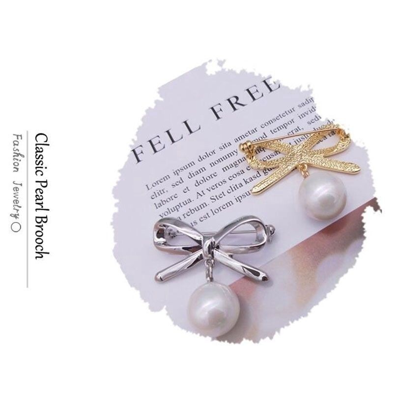 👗台灣現貨🌿韓國時尚V領防走光胸針 蝴蝶結百搭胸針 扣子裝飾領花別針固定衣服扣胸針-細節圖8