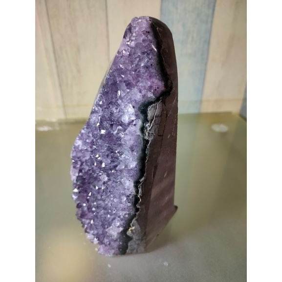 ✡️福利價 紫晶 鎮異象 內凹 紫水晶 黑碧 防幅攝 消磁 净化 1351g-細節圖3