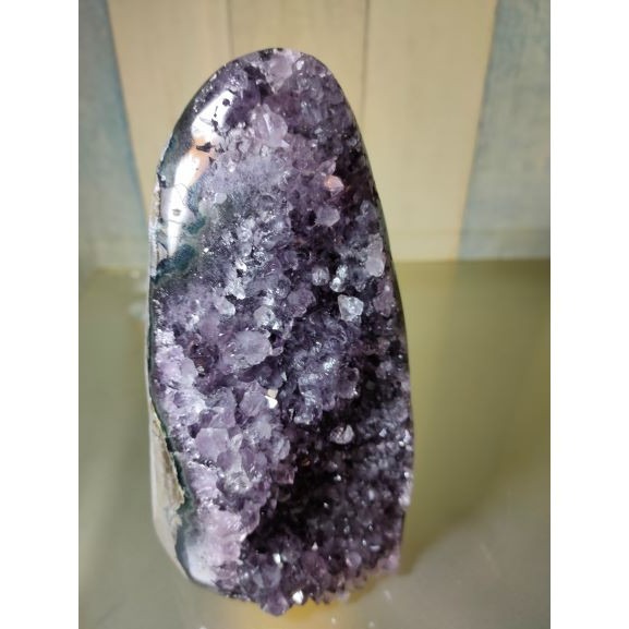 ✡️福利價 紫晶 鎮異象 內凹 紫水晶 黑碧 防幅攝 消磁 净化 1351g-細節圖5