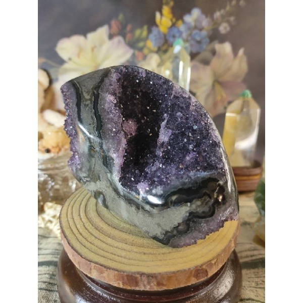 ✡️福利價 天然烏拉圭內凹紫晶陣 招貴人 防輻射 消磁 净化 紫水晶原石擺件 753g#290-細節圖2