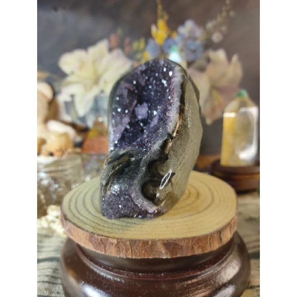 ✡️福利價 天然烏拉圭內凹紫晶陣 招貴人 防輻射 消磁 净化 紫水晶原石擺件 753g#290-細節圖3