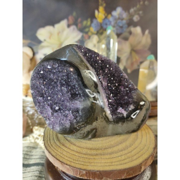 ✡️福利價 天然烏拉圭內凹紫晶陣 招貴人 防輻射 消磁 净化 紫水晶原石擺件 753g#290-細節圖6
