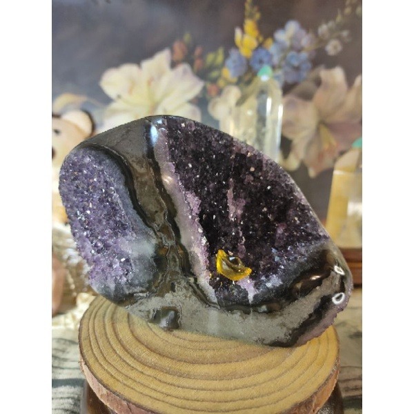 ✡️福利價 天然烏拉圭內凹紫晶陣 招貴人 防輻射 消磁 净化 紫水晶原石擺件 753g#290-細節圖7