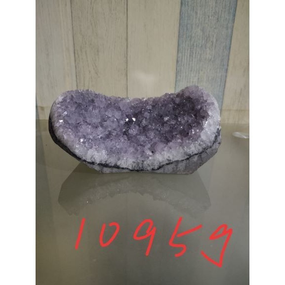 ✡️福利價 紫水晶 晶陣 防幅攝 消磁 净化 水晶原石 天然紫水晶 晶簇擺件 原礦 內凹 1095g-細節圖2