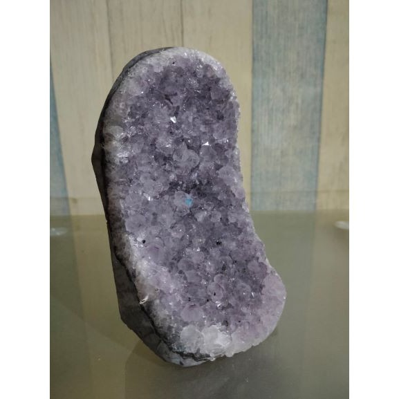 ✡️福利價 紫水晶 晶陣 防幅攝 消磁 净化 水晶原石 天然紫水晶 晶簇擺件 原礦 內凹 1095g-細節圖3