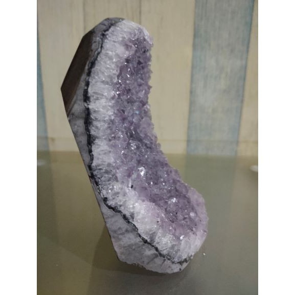 ✡️福利價 紫水晶 晶陣 防幅攝 消磁 净化 水晶原石 天然紫水晶 晶簇擺件 原礦 內凹 1095g-細節圖4