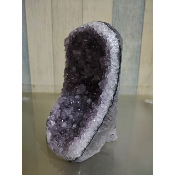 ✡️福利價 紫水晶 晶陣 防幅攝 消磁 净化 水晶原石 天然紫水晶 晶簇擺件 原礦 內凹 1095g-細節圖5