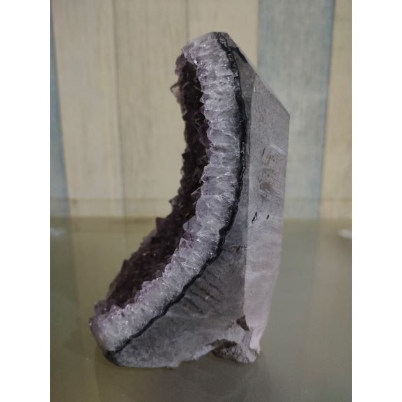 ✡️福利價 紫水晶 晶陣 防幅攝 消磁 净化 水晶原石 天然紫水晶 晶簇擺件 原礦 內凹 1095g-細節圖6