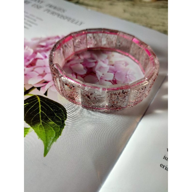 ⚜️天然三輪骨幹超七草莓晶手排🌿 金草莓超七 寬版手排 滿草莓-細節圖8