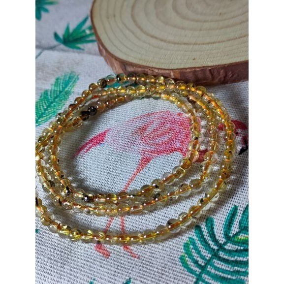 ⚜️鈦金手珠三圈 帶母礦 水晶 招財💰事業 手鏈 手串 手珠-細節圖4