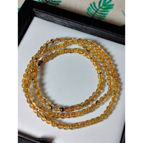 ⚜️鈦金手珠三圈 帶母礦 水晶 招財💰事業 手鏈 手串 手珠-細節圖5