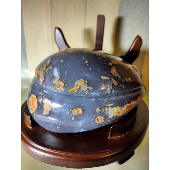 💰全拋巴西聚寶盆 全拋瑪瑙聚寶盆 帶雪礦共生礦 閃亮亮 全透光 藏風聚氣~圓滿如意~對己生財~附底座 送元寶-細節圖7