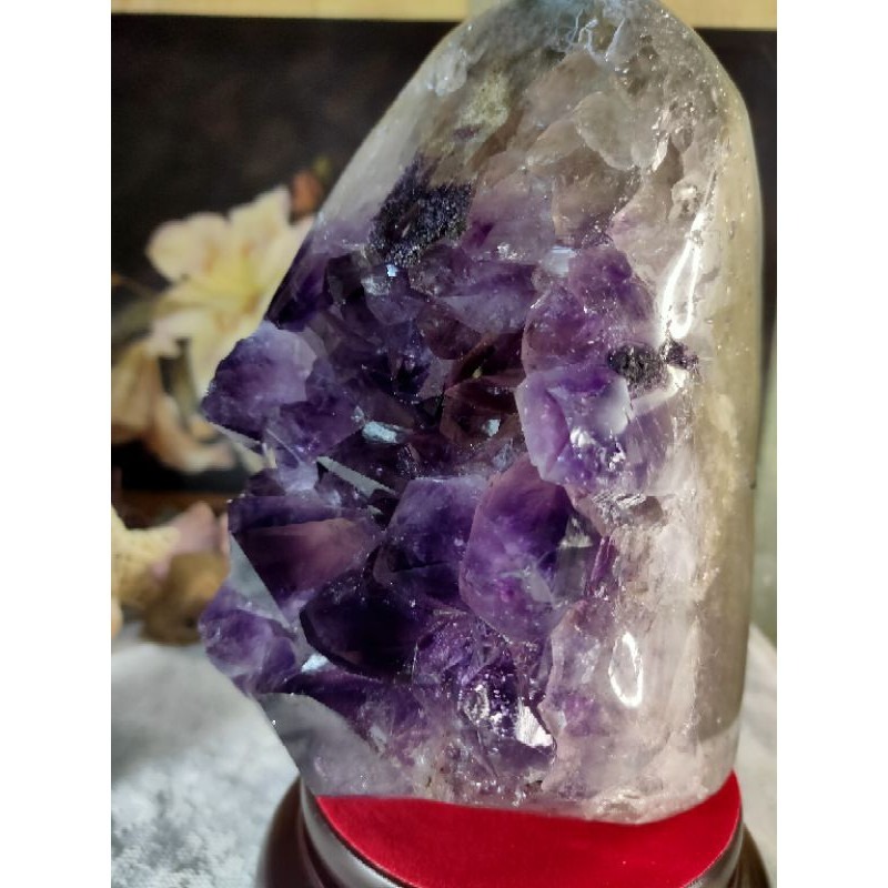 ✡️福利價 天然烏拉圭 紫水晶鎮 原皮大腳趾紫水晶 可消磁手珠 減少電腦磁波 防幅攝 紫水晶鎮晶簇擺件2763g#5-細節圖2