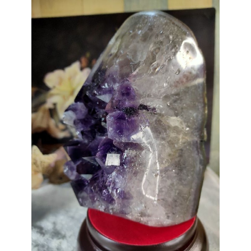 ✡️福利價 天然烏拉圭 紫水晶鎮 原皮大腳趾紫水晶 可消磁手珠 減少電腦磁波 防幅攝 紫水晶鎮晶簇擺件2763g#5-細節圖3