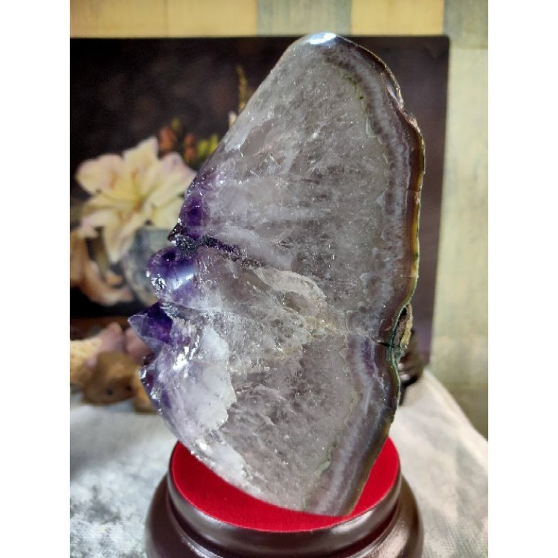 ✡️福利價 天然烏拉圭 紫水晶鎮 原皮大腳趾紫水晶 可消磁手珠 減少電腦磁波 防幅攝 紫水晶鎮晶簇擺件2763g#5-細節圖4