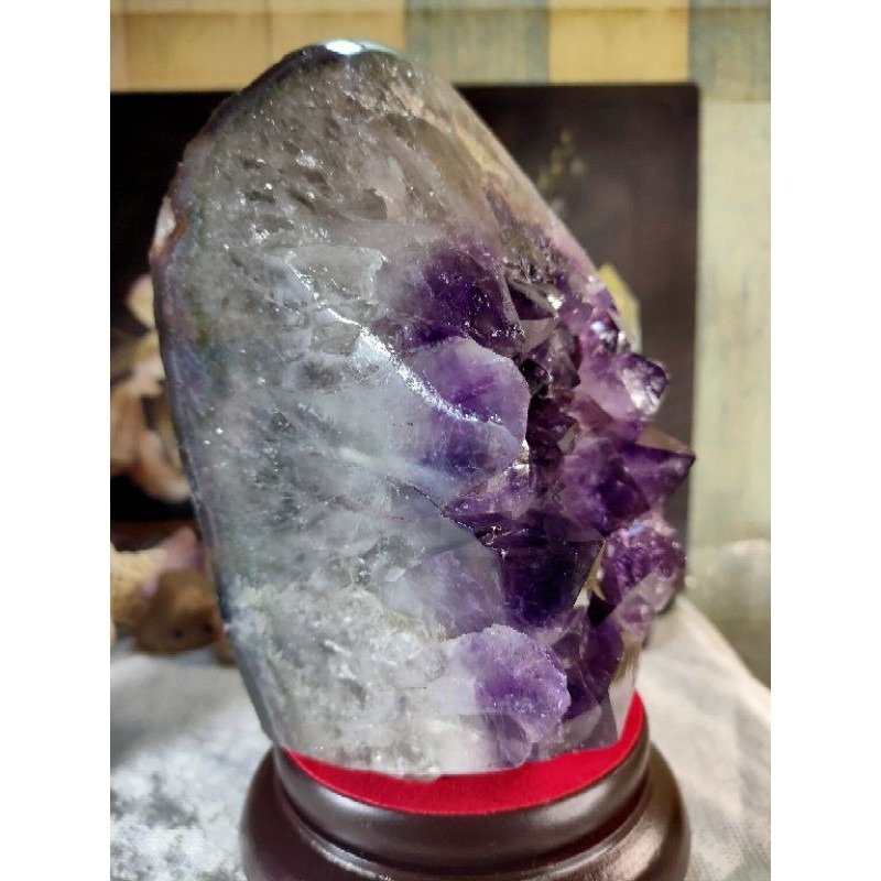 ✡️福利價 天然烏拉圭 紫水晶鎮 原皮大腳趾紫水晶 可消磁手珠 減少電腦磁波 防幅攝 紫水晶鎮晶簇擺件2763g#5-細節圖6