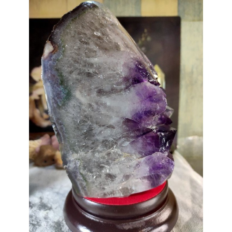 ✡️福利價 天然烏拉圭 紫水晶鎮 原皮大腳趾紫水晶 可消磁手珠 減少電腦磁波 防幅攝 紫水晶鎮晶簇擺件2763g#5-細節圖7