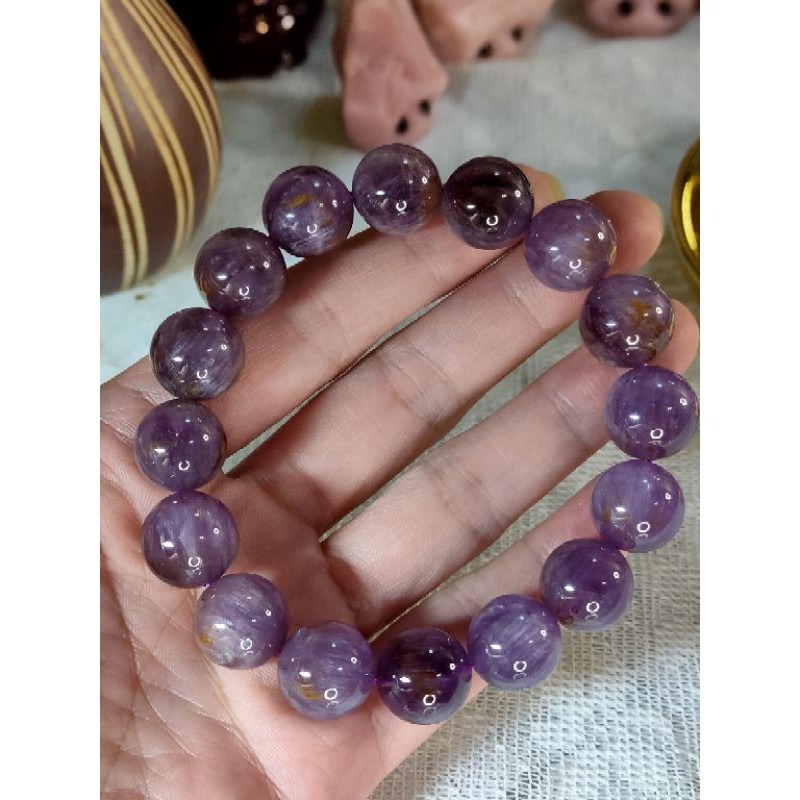 ⚜️天然紫鈦手珠 大咪 13.7mm-細節圖7