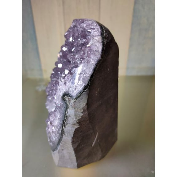 ✡️福利價 紫晶 鎮異象 內凹 紫水晶 黑碧 防幅攝 消磁 净化 1868g-細節圖2