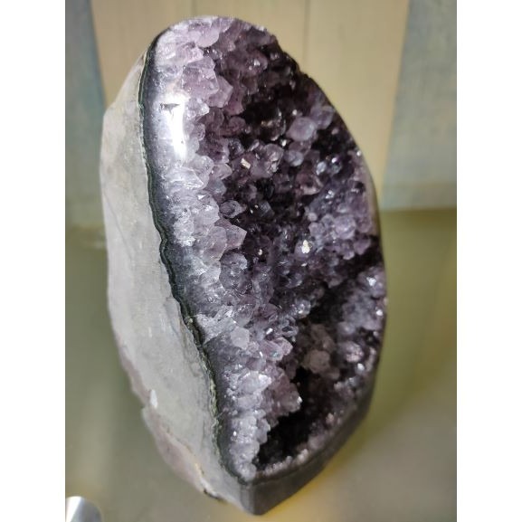 ✡️福利價 紫晶 鎮異象 內凹 紫水晶 黑碧 防幅攝 消磁 净化 1868g-細節圖6