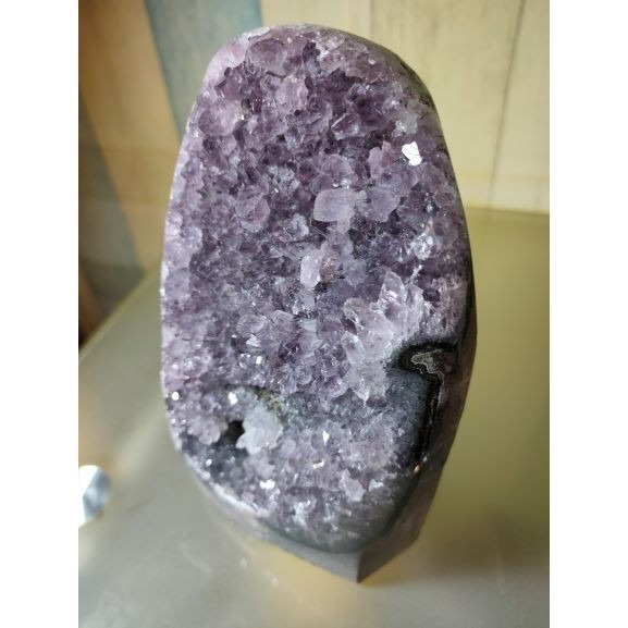 ✡️福利價 紫晶 鎮異象 內凹 紫水晶 黑碧 防幅攝 消磁 净化 1868g-細節圖7