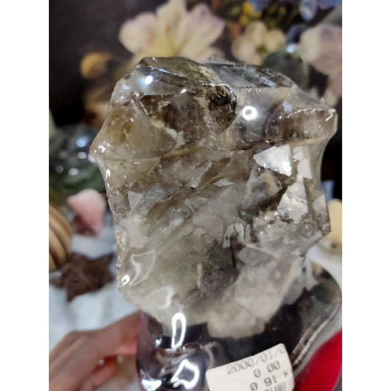 💎天然水晶亮皮鱷魚骨幹共生鈦晶母礦原石原礦風水擺件招財招人緣招桃花手珠消磁避邪骸骨骨幹城堡骨幹教堂骨幹 910g-細節圖7