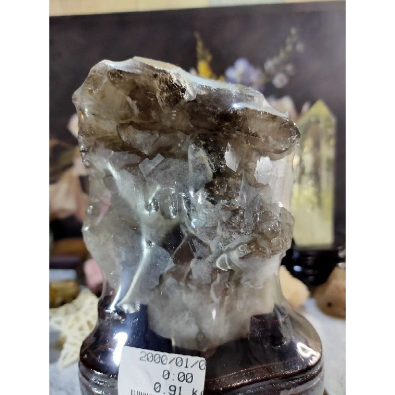 💎天然水晶亮皮鱷魚骨幹共生鈦晶母礦原石原礦風水擺件招財招人緣招桃花手珠消磁避邪骸骨骨幹城堡骨幹教堂骨幹 910g-細節圖9