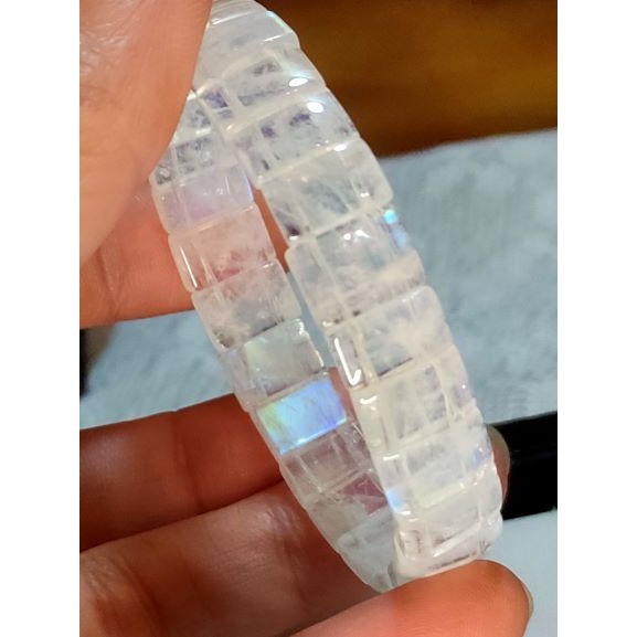 🌜斯里蘭卡 藍月光 套組 藍月光 手排 月光4圈 藍月光 手排+4圈 套組-細節圖7