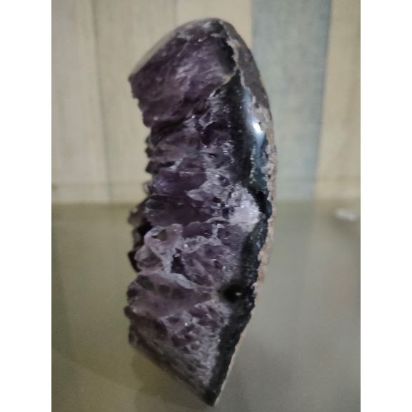 ✡️紫水晶 晶陣 防幅攝 消磁 净化 水晶原石 天然紫水晶 晶簇擺件 原礦 內凹 可當消磁盤1522g-細節圖4