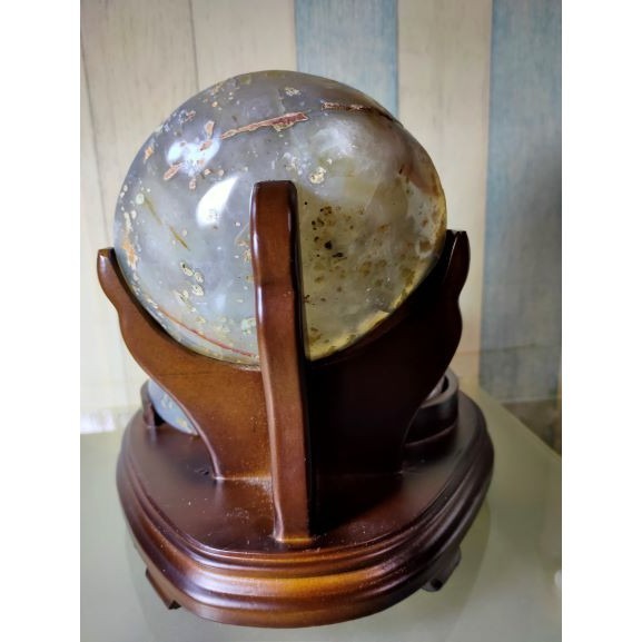 💰全拋巴西聚寶盆 全拋瑪瑙聚寶盆 帶雪礦共生礦 閃亮亮 全透光 藏風聚氣~圓滿如意~對己生財~附底座 大凹型  送元寶-細節圖8