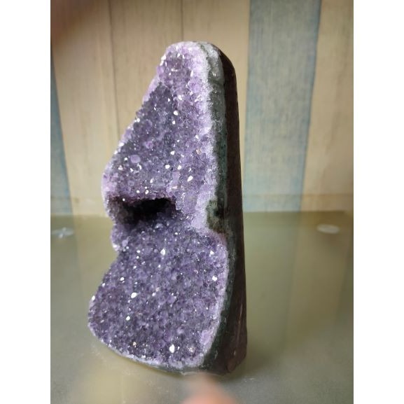 ✡️福利價 紫晶 鎮異象 內凹 紫水晶 黑碧 防幅攝 消磁 净化  (不含手珠) 1866g-細節圖2