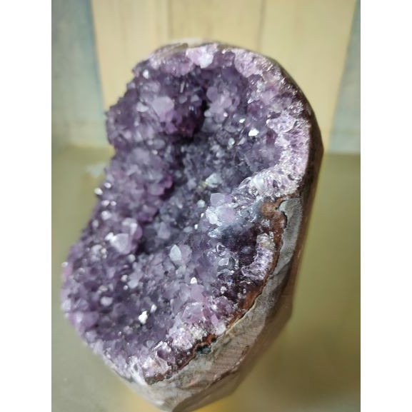 ✡️福利價 鎮 異象 內凹 紫水晶 黑碧 防幅攝 消磁 净化 1552g-細節圖4