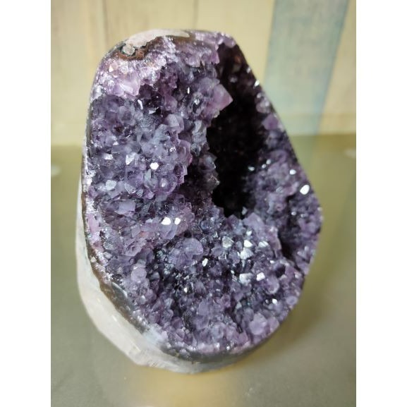 ✡️福利價 鎮 異象 內凹 紫水晶 黑碧 防幅攝 消磁 净化 1552g-細節圖6