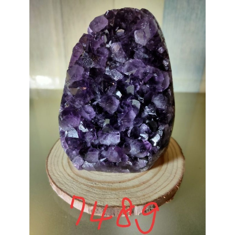 ✡️烏拉圭🇺🇾水晶原礦 紫晶陣 消磁 净化 水晶原石 晶簇擺件 大角趾超紫 晶體超美  748g-細節圖4