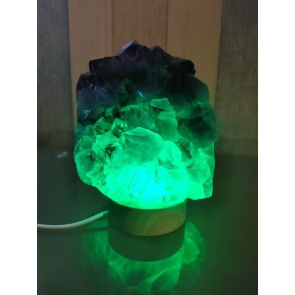 ✡️烏拉圭🇺🇾水晶原礦 紫晶陣 消磁 净化 水晶原石 晶簇擺件 全拋大角趾帶鈦金 晶體超美 可當燈飾 1366g-細節圖9