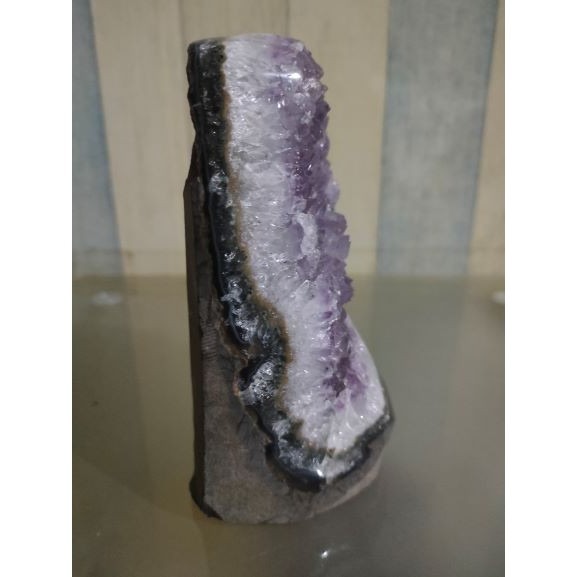 ✡️福利價 紫水晶 晶陣 防幅攝 消磁 净化 水晶原石 天然紫水晶 晶簇擺件 原礦 內凹 1350g-細節圖4