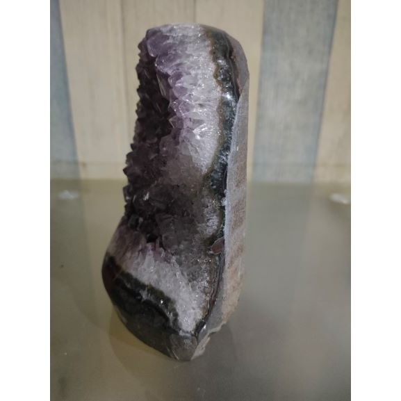 ✡️福利價 紫水晶 晶陣 防幅攝 消磁 净化 水晶原石 天然紫水晶 晶簇擺件 原礦 內凹 1350g-細節圖6