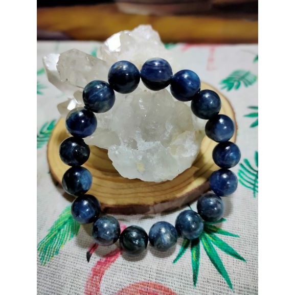 ⚜️天然無燒 ＂貓眼藍晶石＂手珠 純天然無優化 12mm-細節圖2