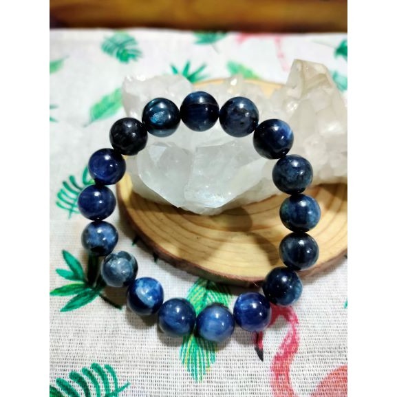 ⚜️天然無燒 ＂貓眼藍晶石＂手珠 純天然無優化 12mm-細節圖6